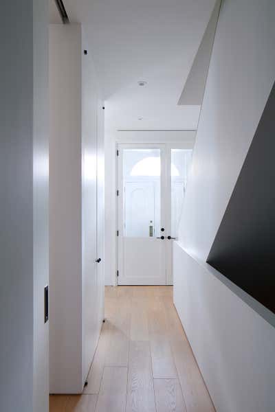  Modern Family Home Entry and Hall. Clinton Street Townhouse by Frederick Tang Architecture.
