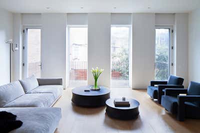  Minimalist Family Home Living Room. Clinton Street Townhouse by Frederick Tang Architecture.
