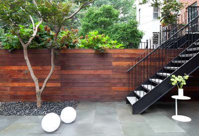 Modern Patio and Deck. Clinton Street Townhouse by Frederick Tang Architecture.