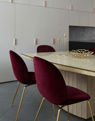  Modern Apartment Dining Room. West 110th Street Residence by Frederick Tang Architecture.