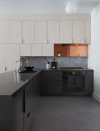  Modern Apartment Kitchen. West 110th Street Residence by Frederick Tang Architecture.