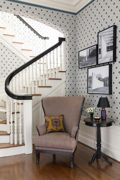  Eclectic Family Home Entry and Hall. New Jersey House by Brockschmidt & Coleman LLC.