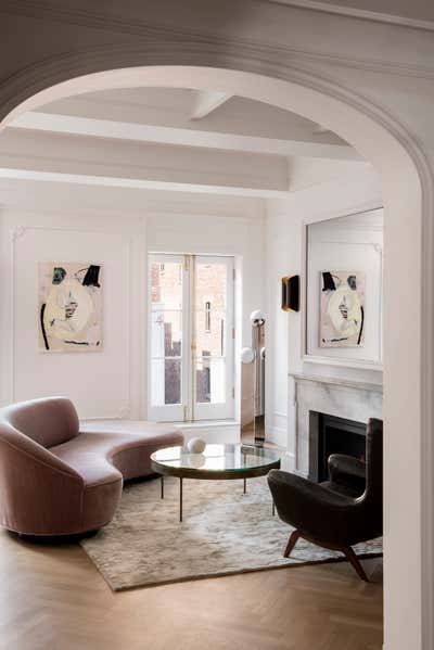  Eclectic Apartment Living Room. Apartment for Anne Hathaway by Gramercy Design.