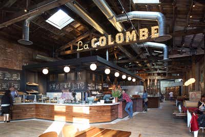  Industrial Dining Room. La Colombe: Fishtown by Stokes Architecture.