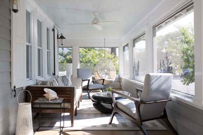 Coastal Beach House Patio and Deck. North East Beach Cottage by Brown Davis Architecture & Interiors.