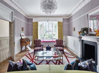  Preppy Living Room. Preppy Chic - London Town House by Studio L London.