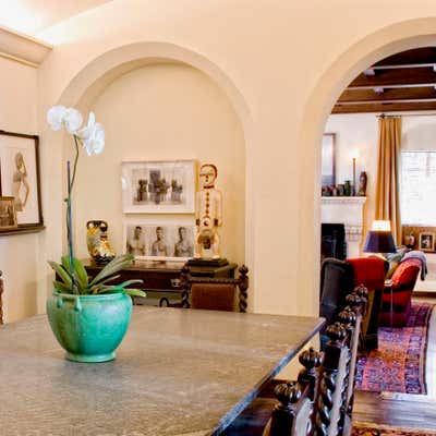  Mediterranean Vacation Home Dining Room. Spanish Colonial by Todd Yoggy Designs.