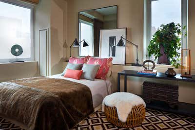 Contemporary Bachelor Pad Bedroom. Union Square Bachelor Pad by Glenn Gissler Design.