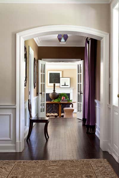  Transitional Family Home Entry and Hall. Mixing it up in the Suburbs by Glenn Gissler Design.