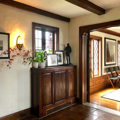 Traditional Country House Entry and Hall. Tudor Restoration by Todd Yoggy Designs.