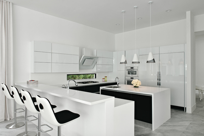  Modern Family Home Kitchen. Delray Beach by Melanie Morris Interiors.