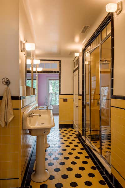  Eclectic Family Home Bathroom. Eclectic Townhouse by Gramercy Design.
