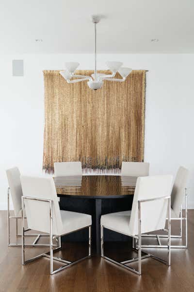  Contemporary Apartment Dining Room. West Village Modern by Ariel Farmer Interiors.