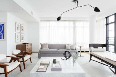  Eclectic Apartment Living Room. West Village Modern by Ariel Farmer Interiors.