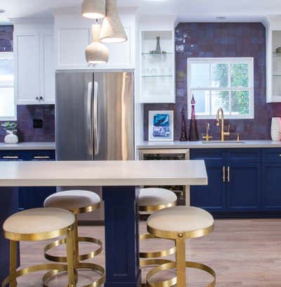  Mid-Century Modern Family Home Kitchen. Studio City Bungalow by Yvonne Randolph LLC.