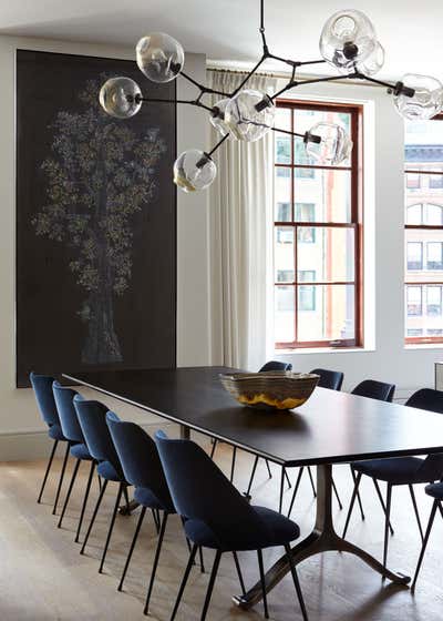  Contemporary Apartment Dining Room. Tribeca Loft by Damon Liss Design.