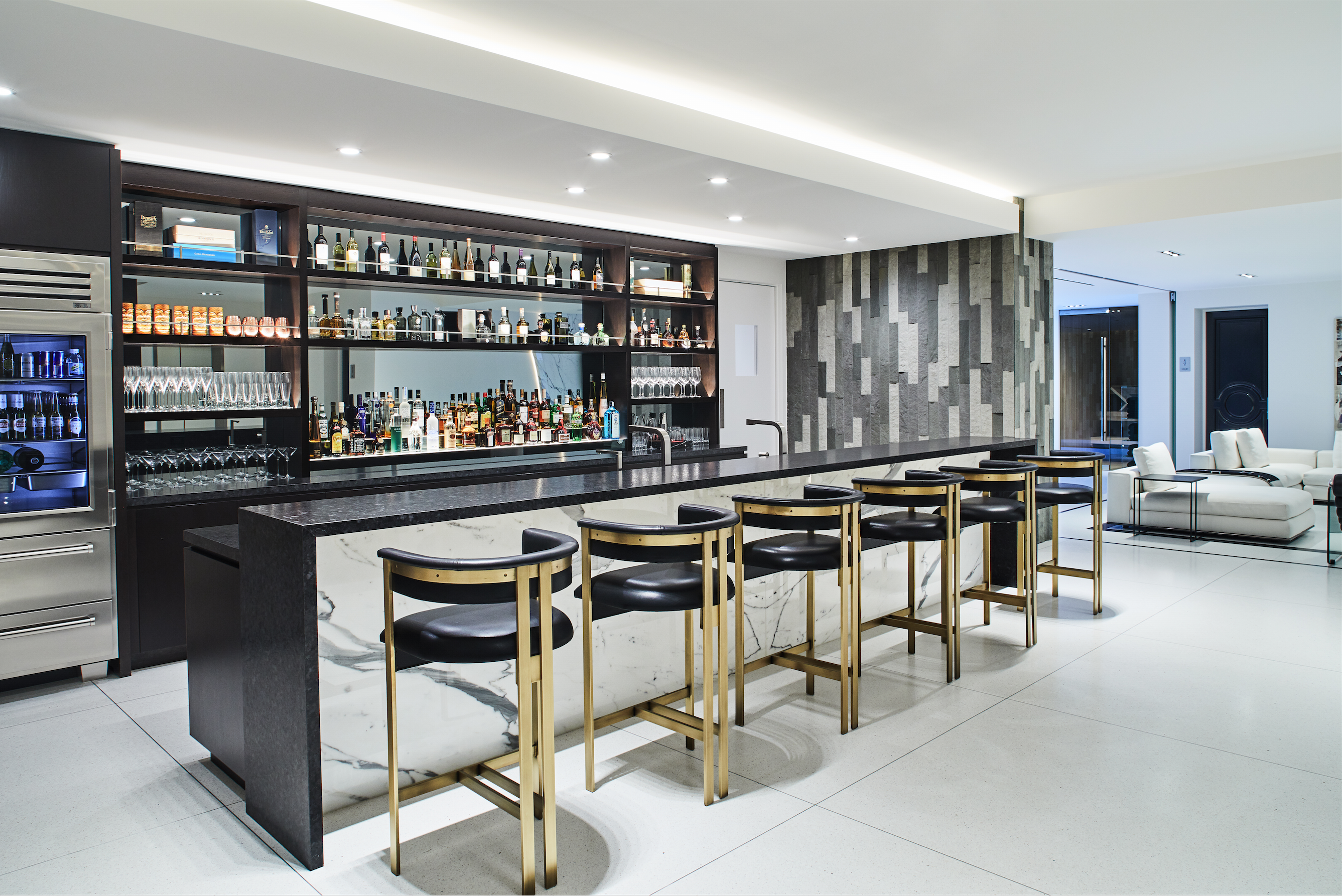 Contemporary Bar and Game Room