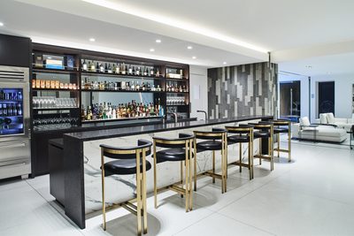  Contemporary Family Home Bar and Game Room. Three Hundred Thirty by Stephen Stone Designs.