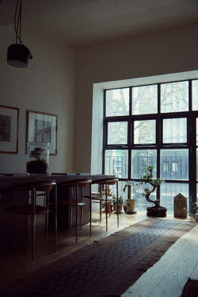  Bohemian Apartment Dining Room. LONDON LOFT by Joyce Sitterly Interior Design.