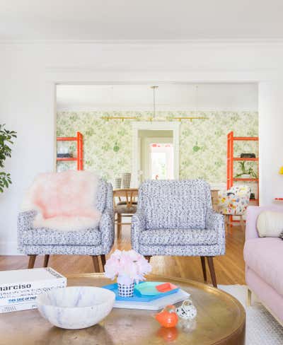 Scandinavian Living Room. Colorful California Bungalow by Stefani Stein.