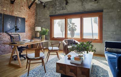 Beach Style Workspace. Venice Office by Stefani Stein.