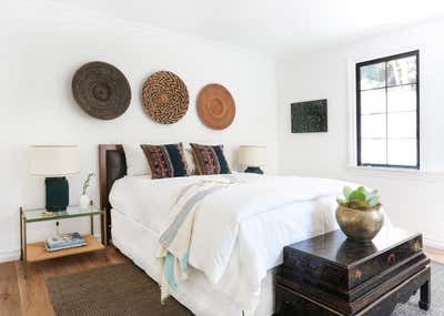  Beach Style Eclectic Family Home Bedroom. Silver Lake by Stefani Stein.