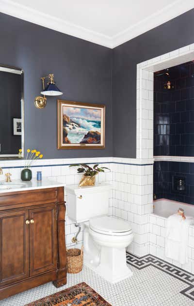  Traditional Family Home Bathroom. Silver Lake by Stefani Stein.