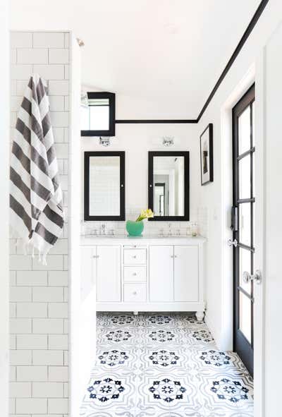  Transitional Family Home Bathroom. Silver Lake by Stefani Stein.