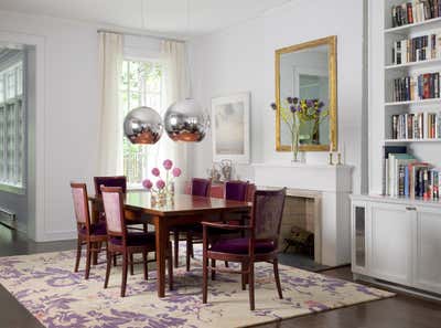  Eclectic Apartment Dining Room. West 10th Street by Fawn Galli Interiors.
