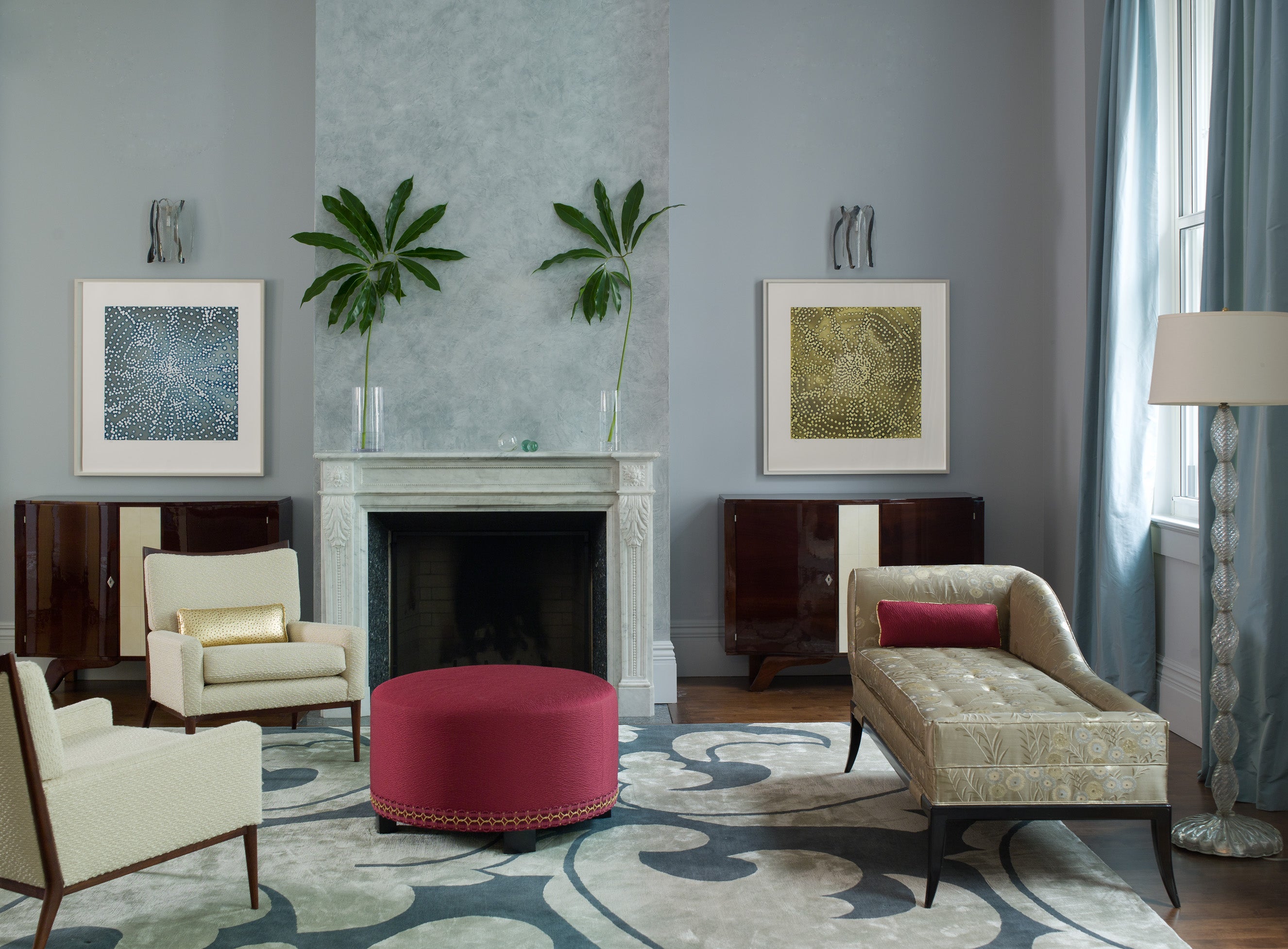 Transitional Living Room