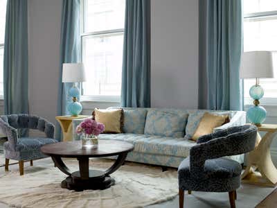  Transitional Apartment Living Room. East 20th, Gramercy by Fawn Galli Interiors.
