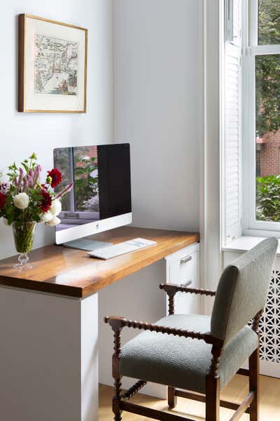 Mid-Century Modern Office and Study. East 84th, Upper East Side by Fawn Galli Interiors.
