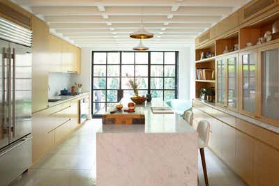  Mid-Century Modern Family Home Kitchen. East 84th, Upper East Side by Fawn Galli Interiors.