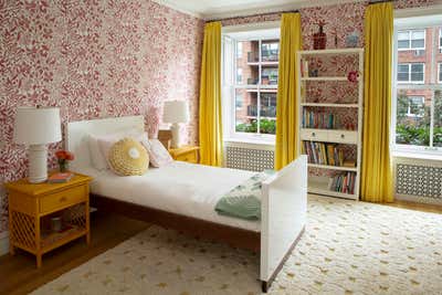  Mid-Century Modern Family Home Bedroom. East 84th, Upper East Side by Fawn Galli Interiors.