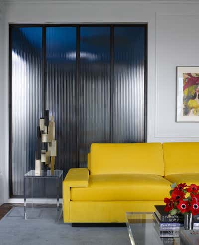  Mid-Century Modern Apartment Living Room. Central Park West by Fawn Galli Interiors.