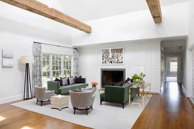  Contemporary Country House Living Room. Bridgehampton Home by Fawn Galli Interiors.
