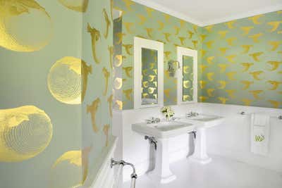  Contemporary Country House Bathroom. Bridgehampton Home by Fawn Galli Interiors.
