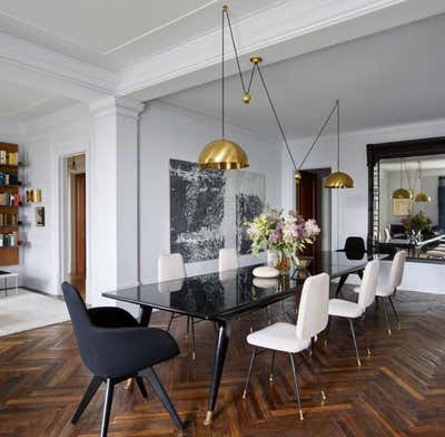  Transitional Apartment Dining Room. Central Park West by Fawn Galli Interiors.