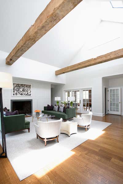  Contemporary Country House Living Room. Bridgehampton Home by Fawn Galli Interiors.