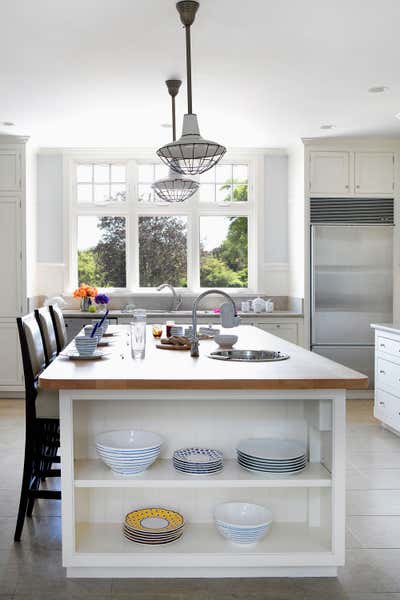  Contemporary Country House Kitchen. Bridgehampton Home by Fawn Galli Interiors.