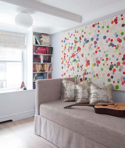  Contemporary Mid-Century Modern Apartment Children's Room. Upper East Side  by Fawn Galli Interiors.