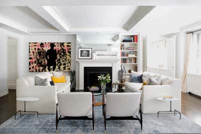  Mid-Century Modern Apartment Living Room. Lenox Hill Apartment by Fawn Galli Interiors.
