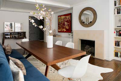  Mid-Century Modern Apartment Dining Room. Lenox Hill Apartment by Fawn Galli Interiors.