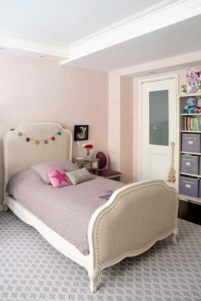 Contemporary Apartment Children's Room. Lenox Hill Apartment by Fawn Galli Interiors.