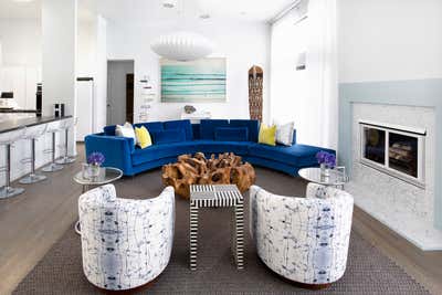  Eclectic Beach House Living Room. Southampton by Fawn Galli Interiors.