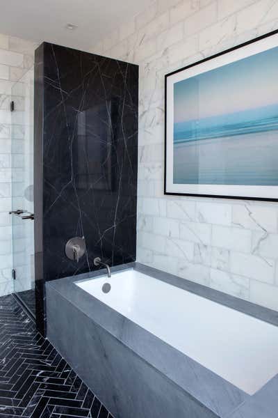  Contemporary Apartment Bathroom. Apartment at The Sutton by Fawn Galli Interiors.