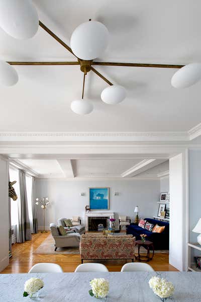  Mid-Century Modern Apartment Living Room. Apartment at The Langham by Fawn Galli Interiors.