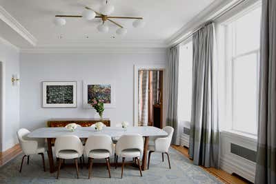  Mid-Century Modern Apartment Dining Room. Apartment at The Langham by Fawn Galli Interiors.