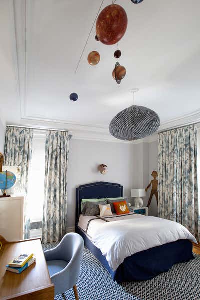  Mid-Century Modern Apartment Bedroom. Apartment at The Langham by Fawn Galli Interiors.
