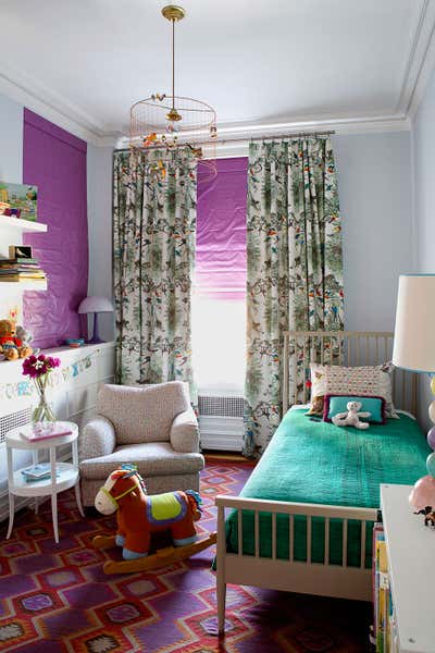 Eclectic Apartment Children's Room. Apartment at The Langham by Fawn Galli Interiors.